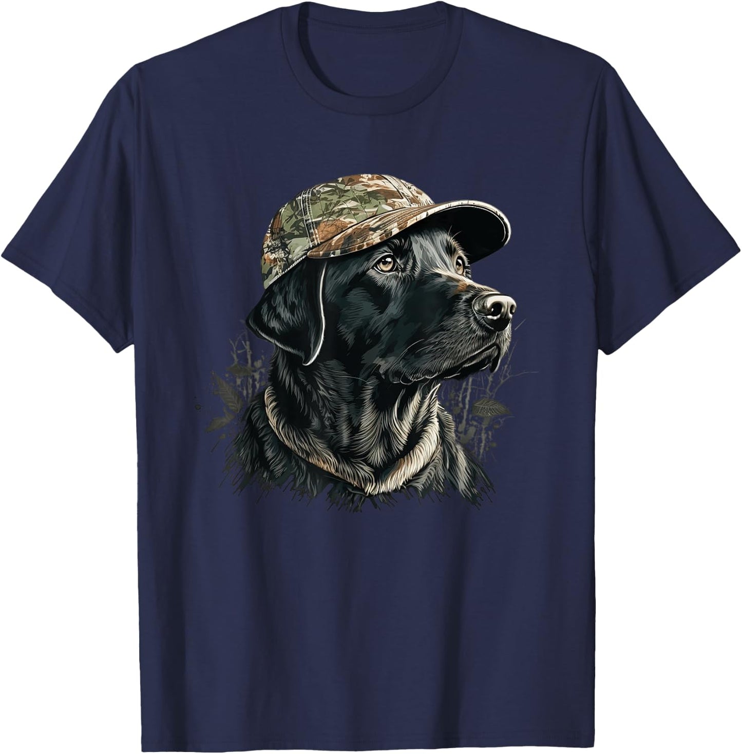 Labrador Duck Hunting Partner Camo Hat Waterfowl Hunter Dog Men Women T-Shirt - T-Shirt | Navy