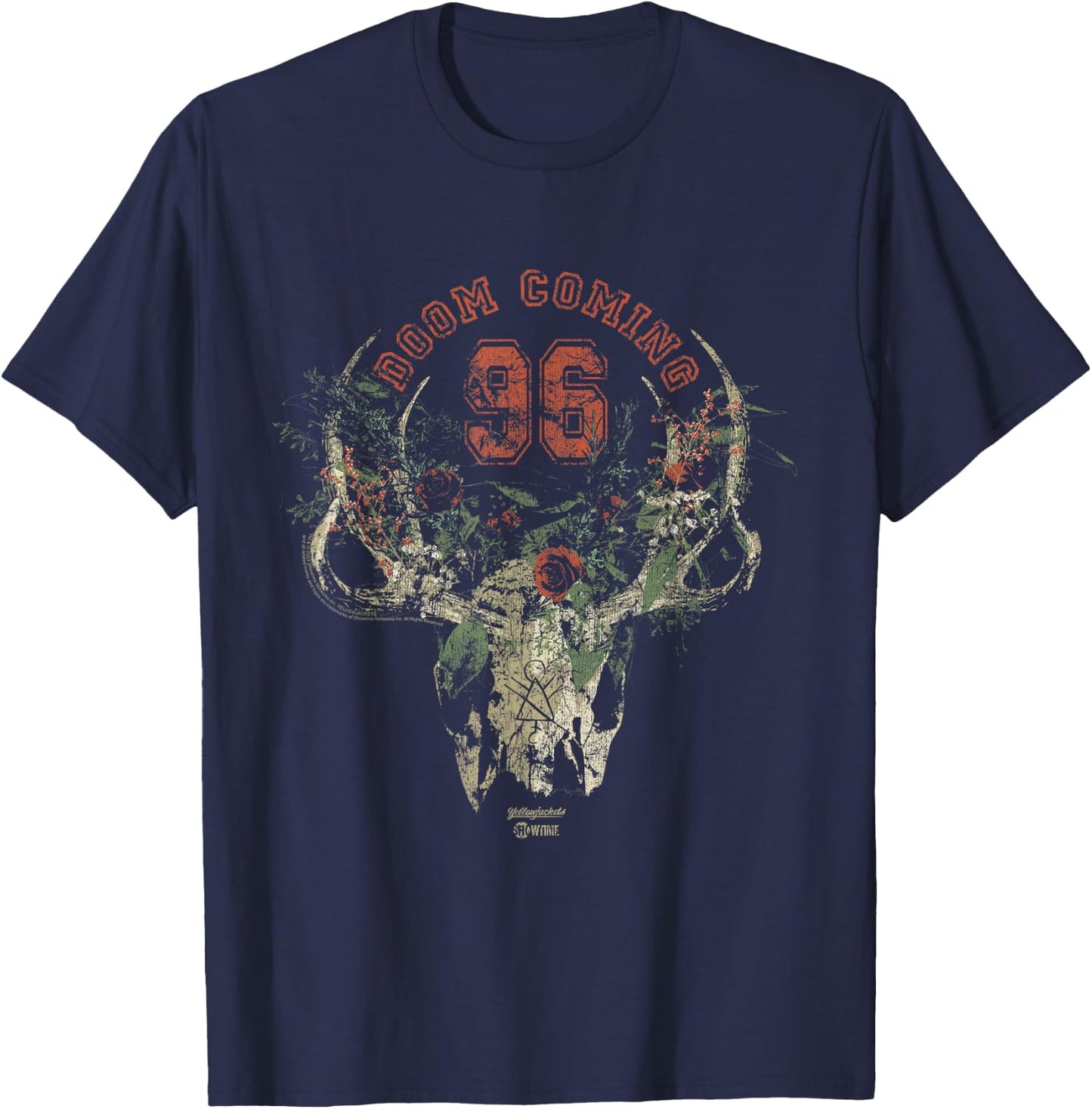 Yellowjackets Doom Coming Symbol T-Shirt - T-Shirt | Navy