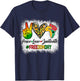 Bleached Peace Love Juneteenth 1865 Freedom Day African T-Shirt - T-Shirt | Navy