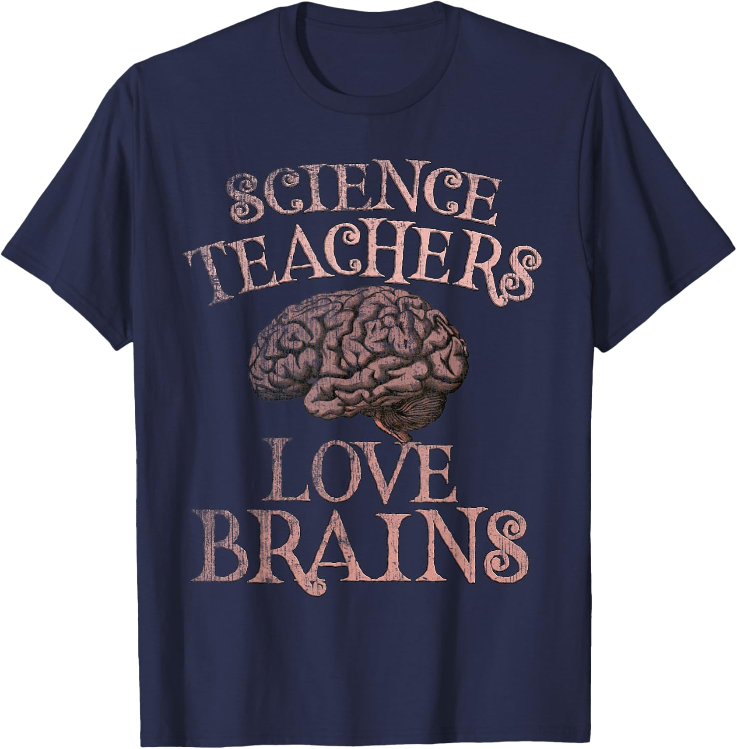 SCIENCE TEACHERS LOVE BRAINS This is My Scary Costume T-Shirt - T-Shirt | Navy