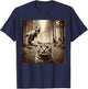 Funny Last Selfie Of Cat Before T-Rex Attack Hilarious Cat T-Shirt - T-Shirt | Navy