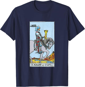 Knight of Cups Shirt King of Cups Tarot Card T-Shirt - T-Shirt | Navy