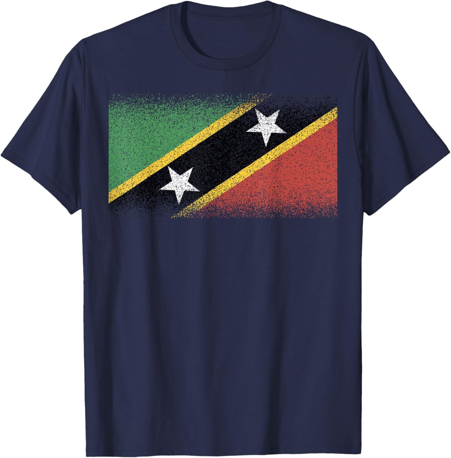 National Flag of Saint Kitts souvenir gift women T-Shirt - T-Shirt | Navy