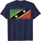National Flag of Saint Kitts souvenir gift women T-Shirt - T-Shirt | Navy