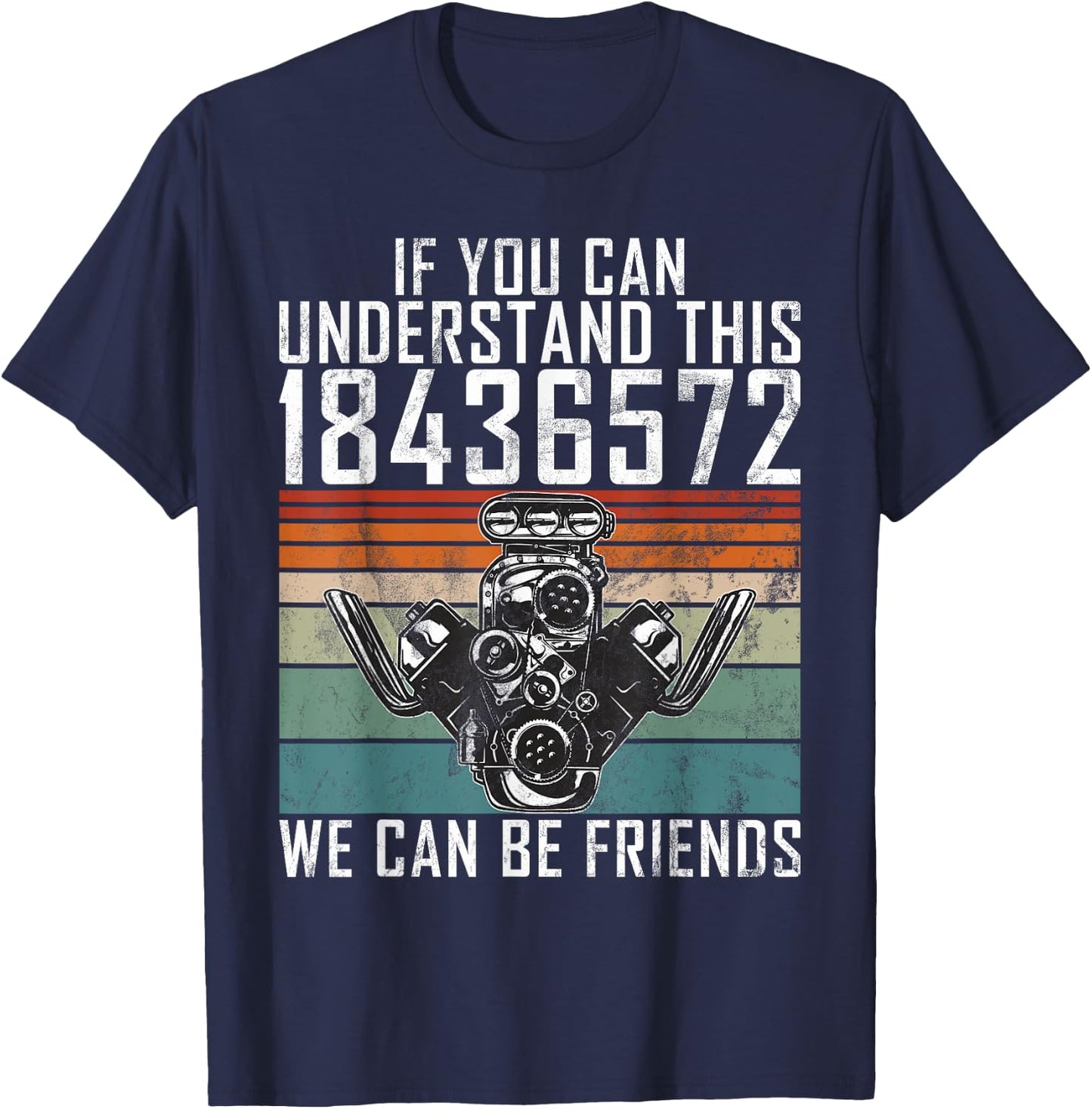 Funny Muscle Car T-Shirt - T-Shirt | Navy