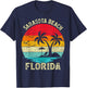 Family Vacation Vintage Retro Florida Sarasota Beach Men Women Girls Kids T-Shirt - T-Shirt | Navy