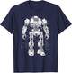 Mech Robot Design/Sketch/Drawing T-Shirt - T-Shirt | Navy