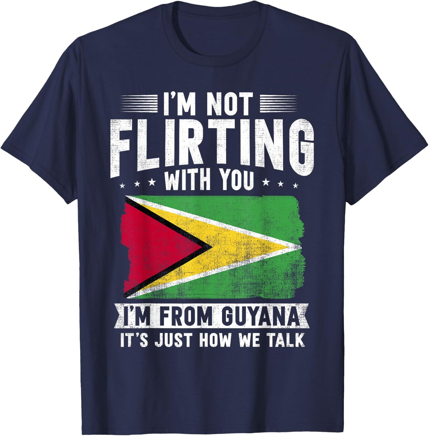 Guyana Flag Guyanese Guyana T-Shirt - T-Shirt | Navy
