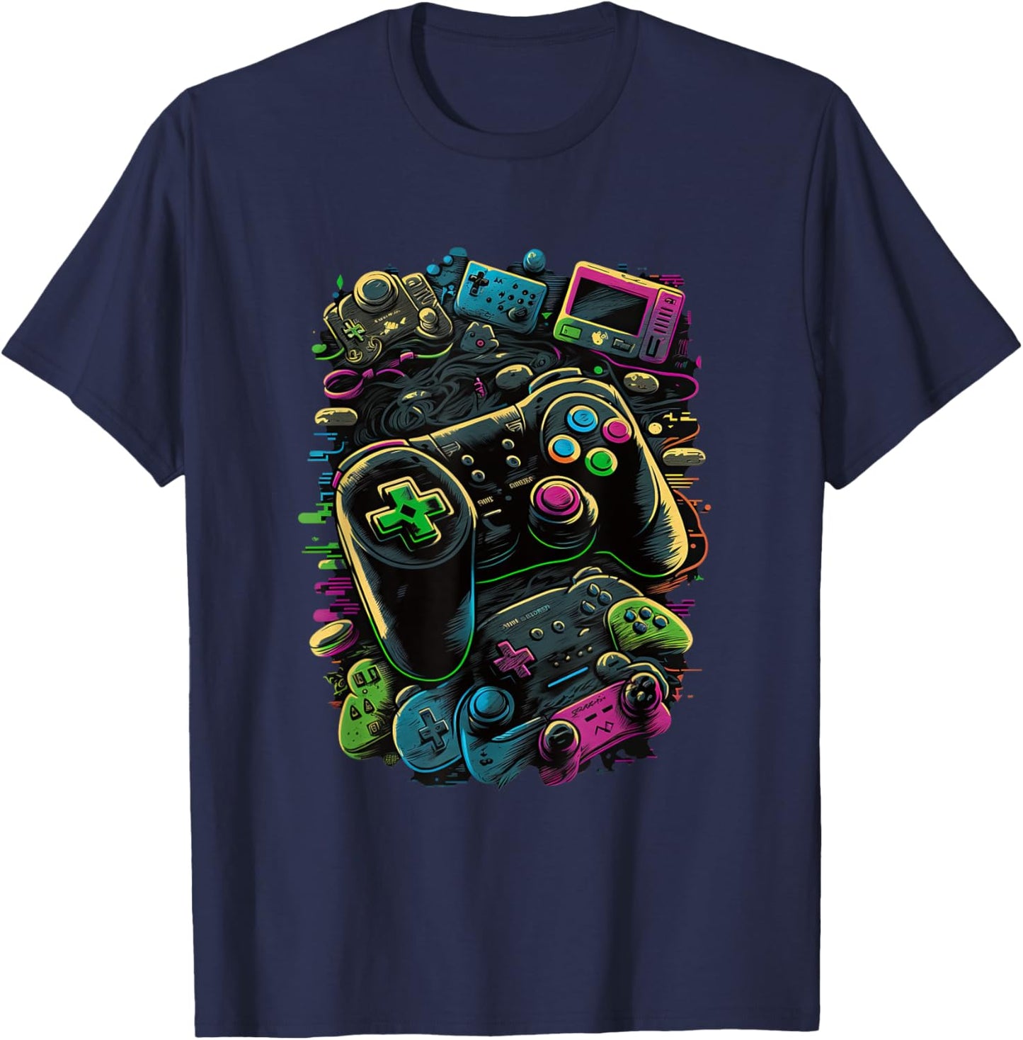Control gamer Video Game Controller T-Shirt - T-Shirt | Navy