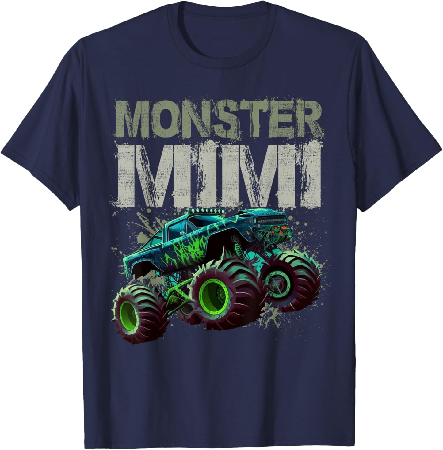 Monster Truck Mimi Family Matching Monster Truck Lovers T-Shirt - T-Shirt | Navy