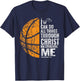 Christian Basketball Men Boys Kids Religious T-Shirt - T-Shirt | Navy