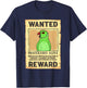 Wanted Poster Parrot I Green Indian Ringneck T-Shirt - T-Shirt | Navy