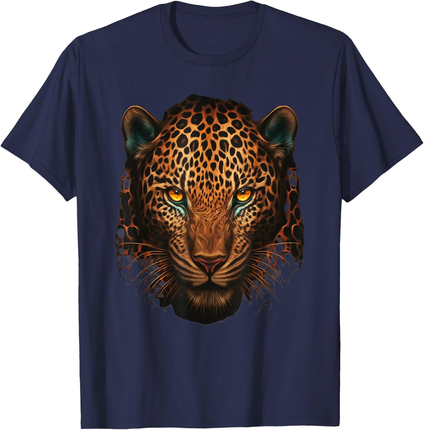 Jaguar face & head for lover Animal Wild T-Shirt - T-Shirt | Navy