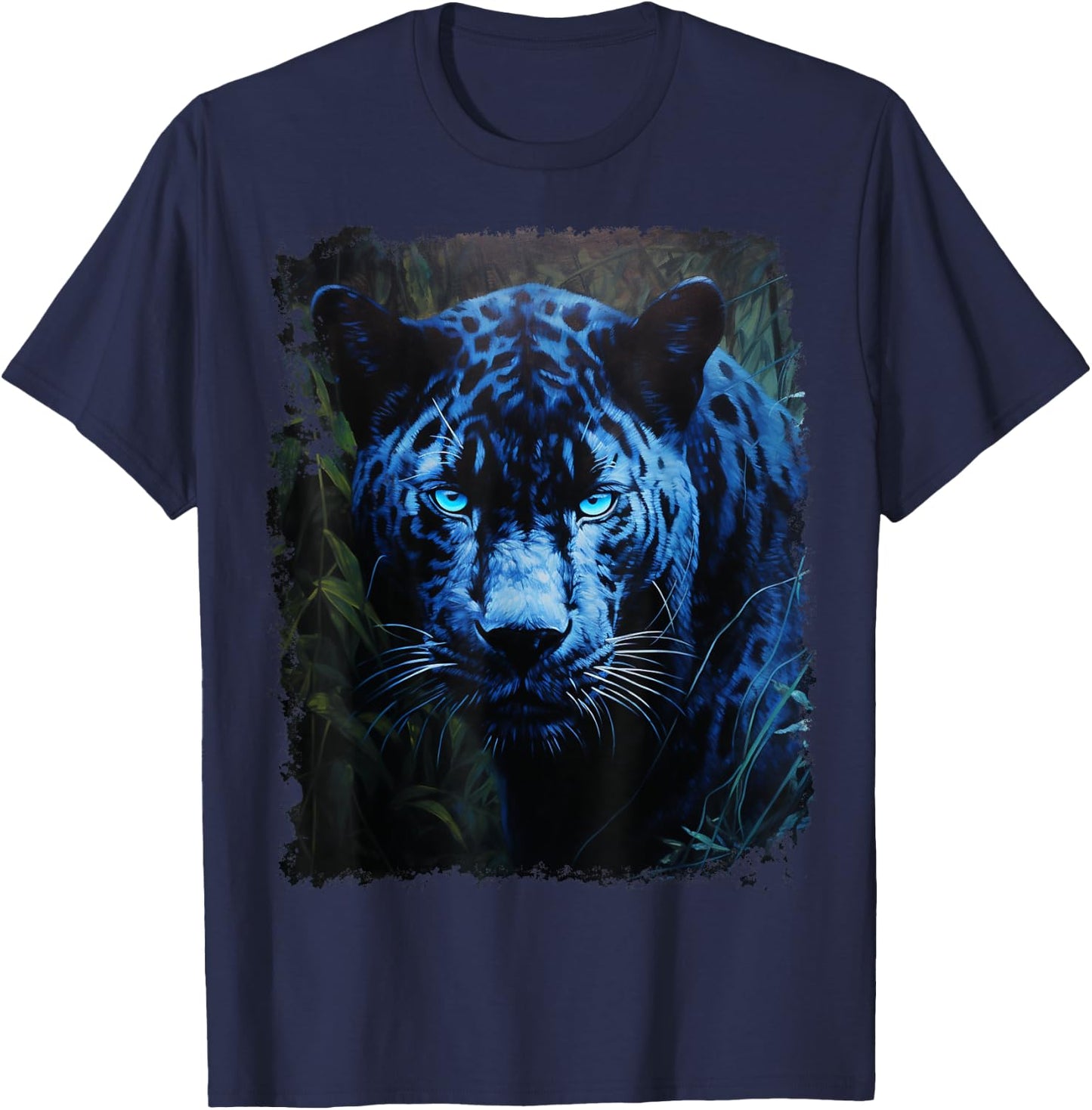 Blue Panther Black T-Shirt - T-Shirt | Navy