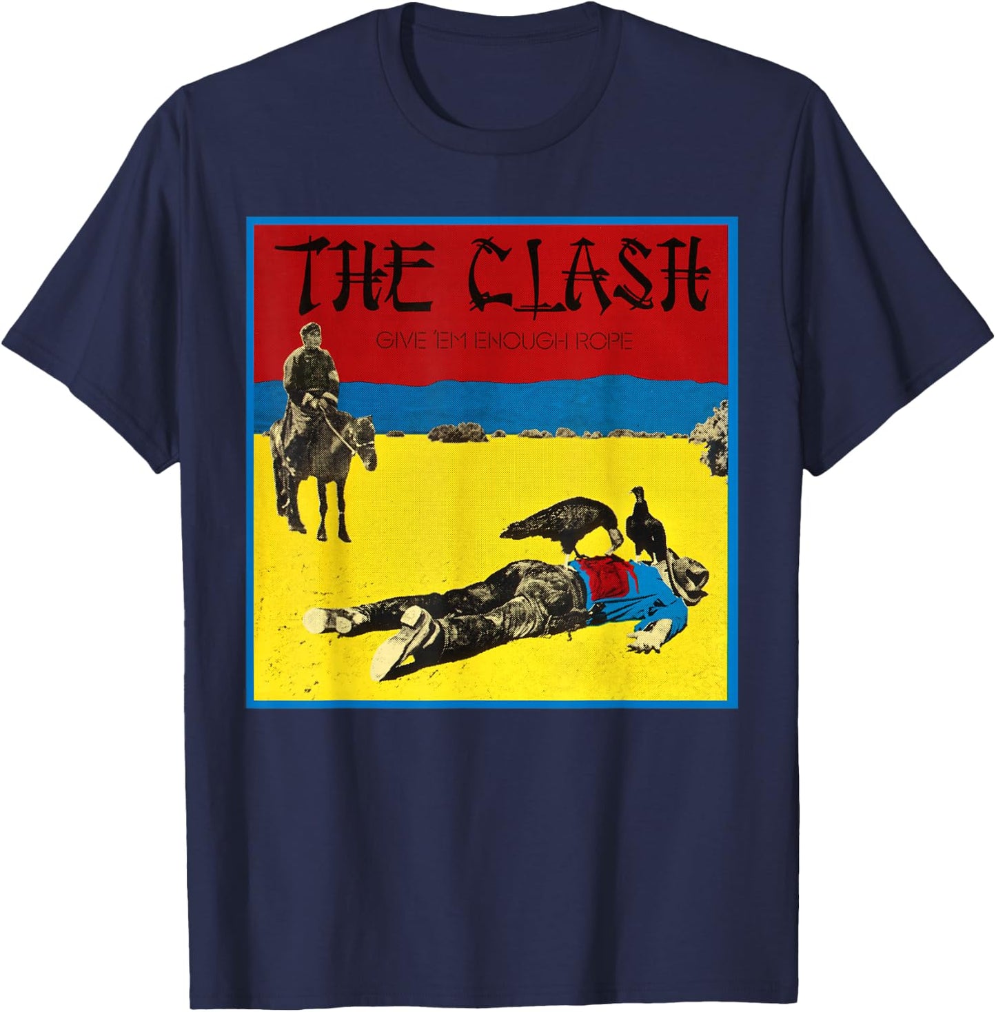 The Clash - Give 'Em Enough Rope T-Shirt - T-Shirt | Navy