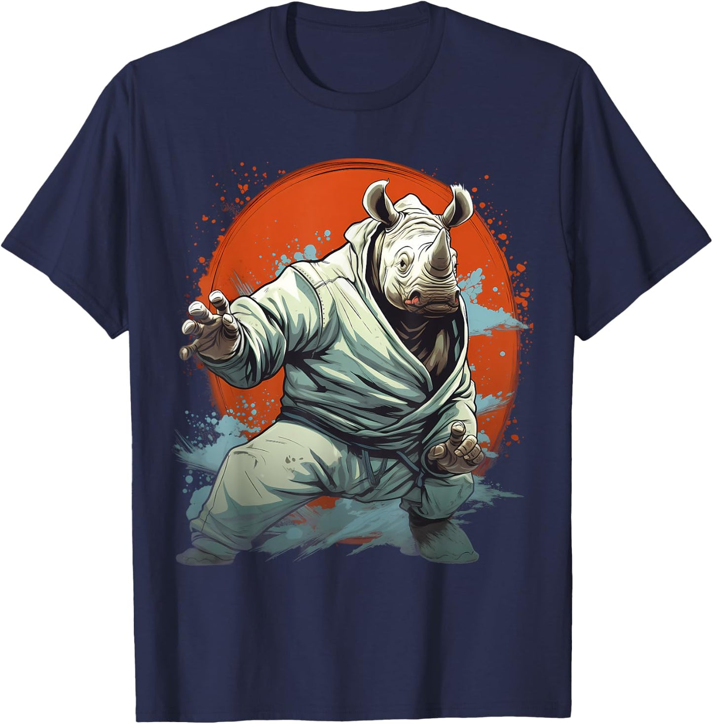 MMA Rhino Karate T-Shirt - T-Shirt | Navy