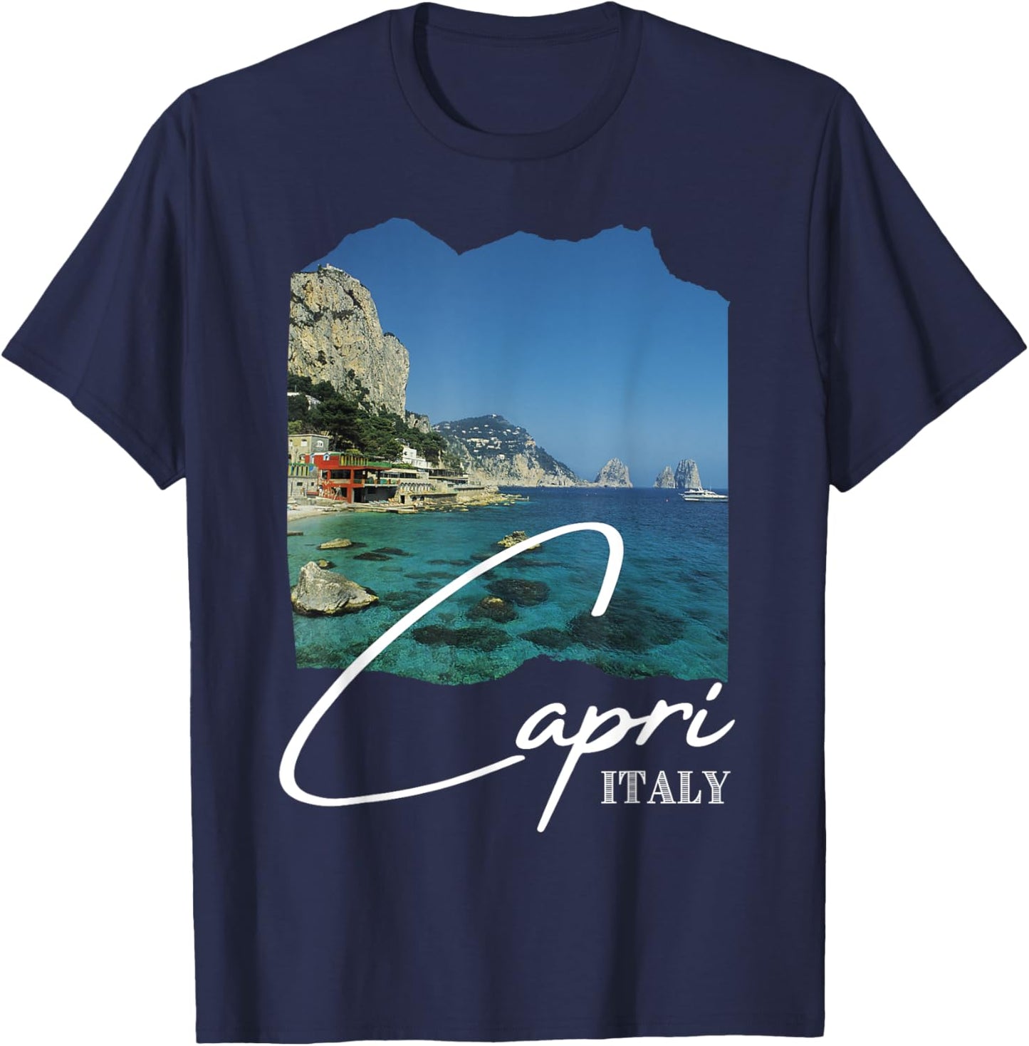 Capri Island - Capri Italy - Capri Souvenir T-Shirt - T-Shirt | Navy