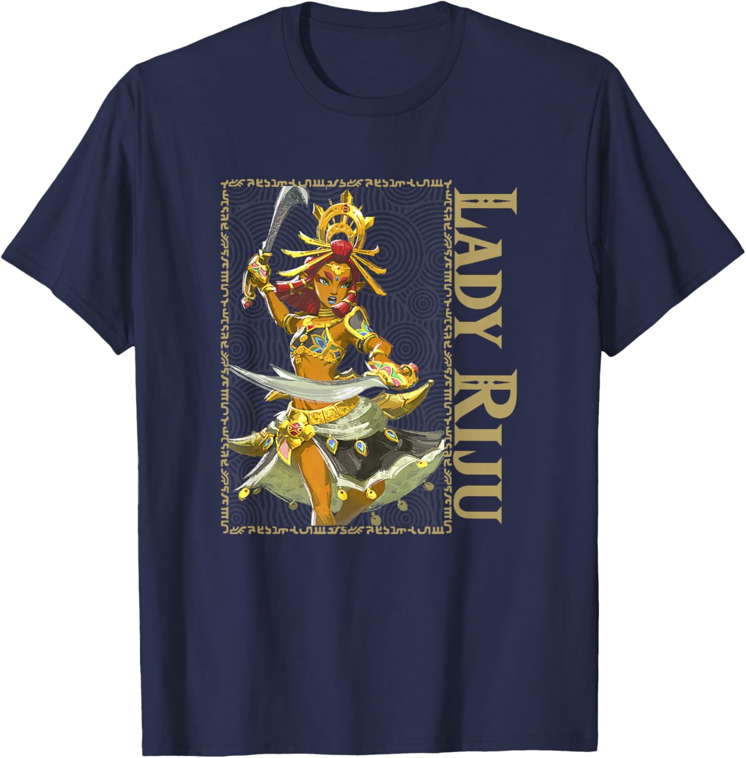 The Legend of Zelda: Breath of the Wild Lady Riju Pure Hero T-Shirt - T-Shirt | Navy