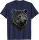 Bear wild animals art animal print animal motif bear T-Shirt - T-Shirt | Navy