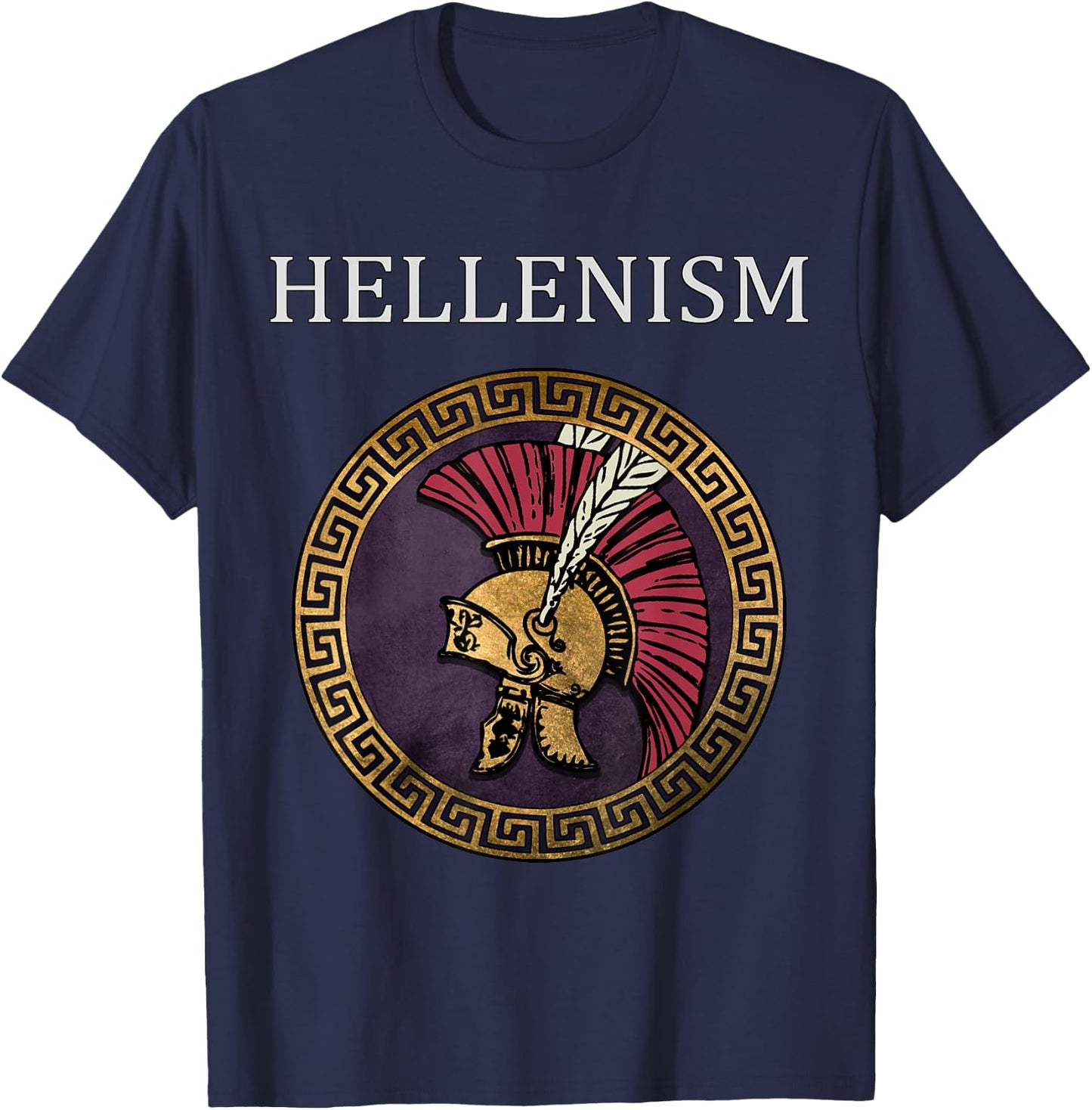 Hellenism Ancient Greek and Macedon Symbol T-Shirt - T-Shirt | Navy