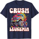 Crush Leukemia Awareness Cure Blood Cancer Fighter Kids T-Shirt - T-Shirt | Navy