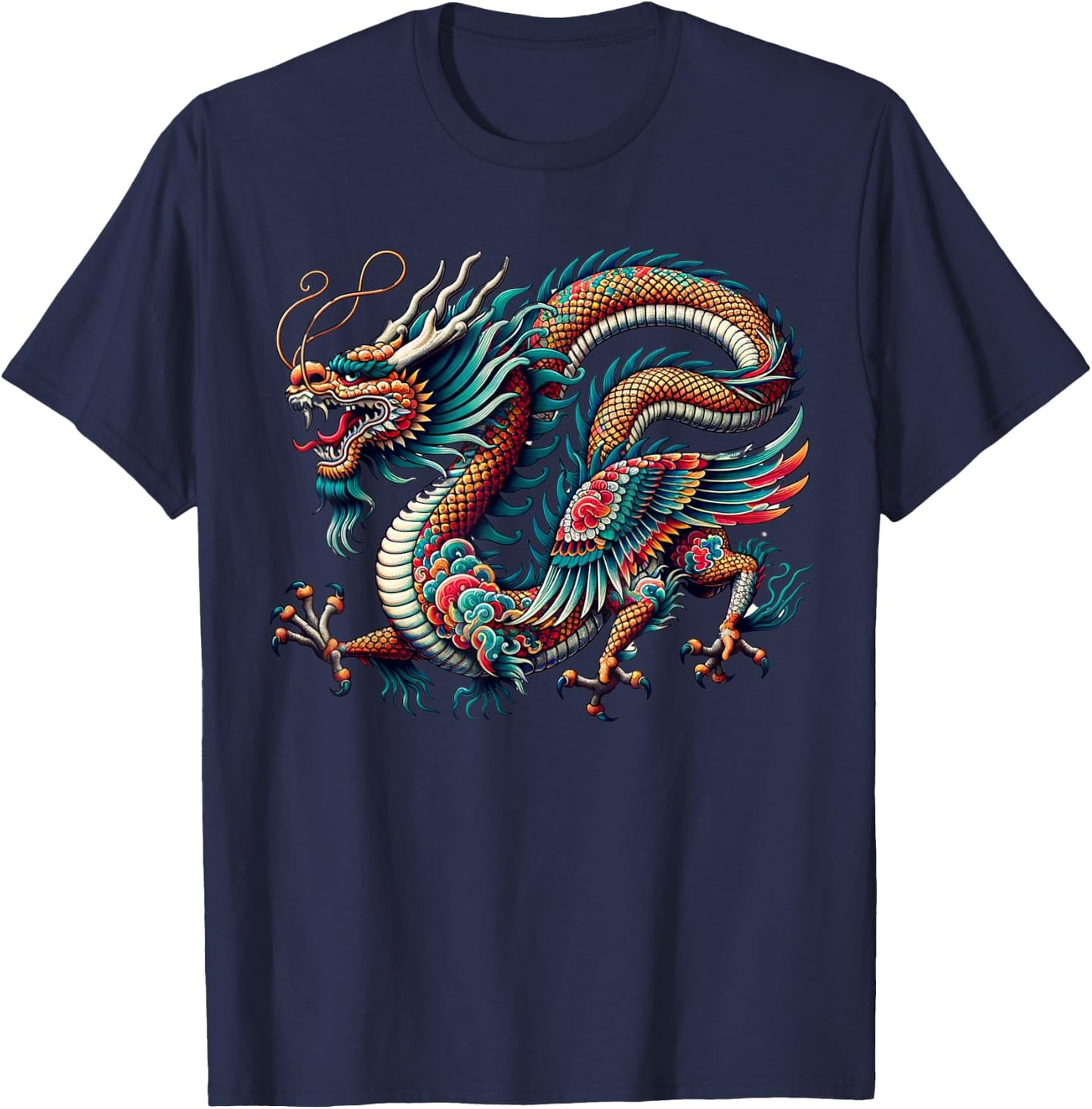 Year of the Wooden Dragon 2024 T-Shirt - T-Shirt | Navy