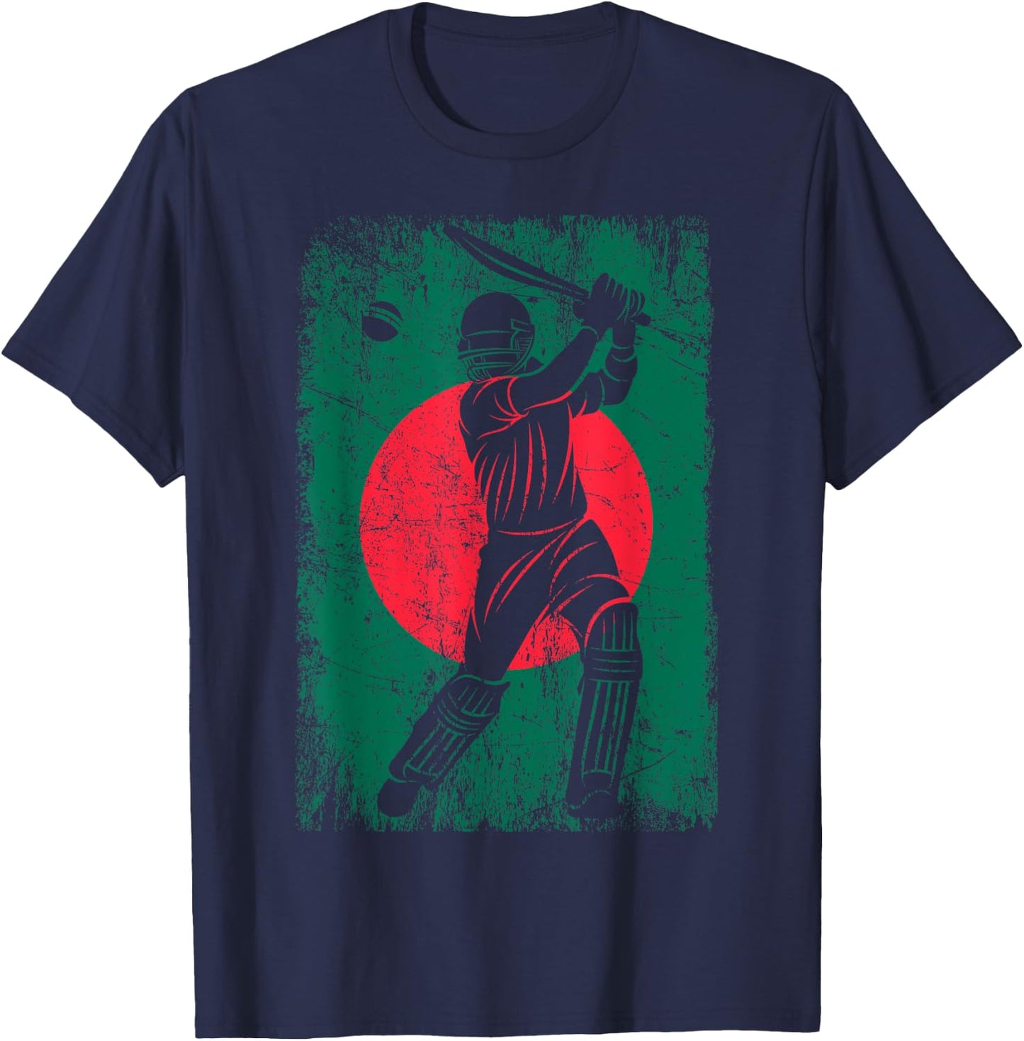 Bangladesh Flag Cricket Jersey Fan Player Coach T-Shirt - T-Shirt | Navy
