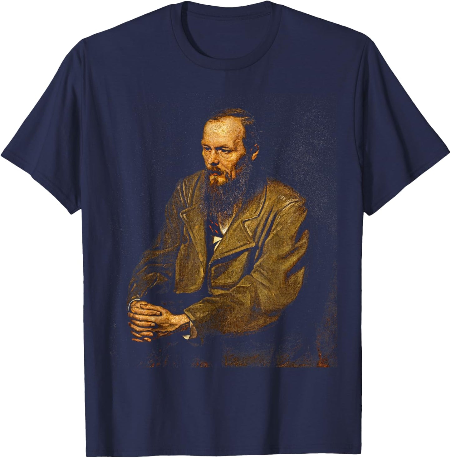 Fyodor Mikhailovich Dostoevsky T-Shirt - T-Shirt | Navy