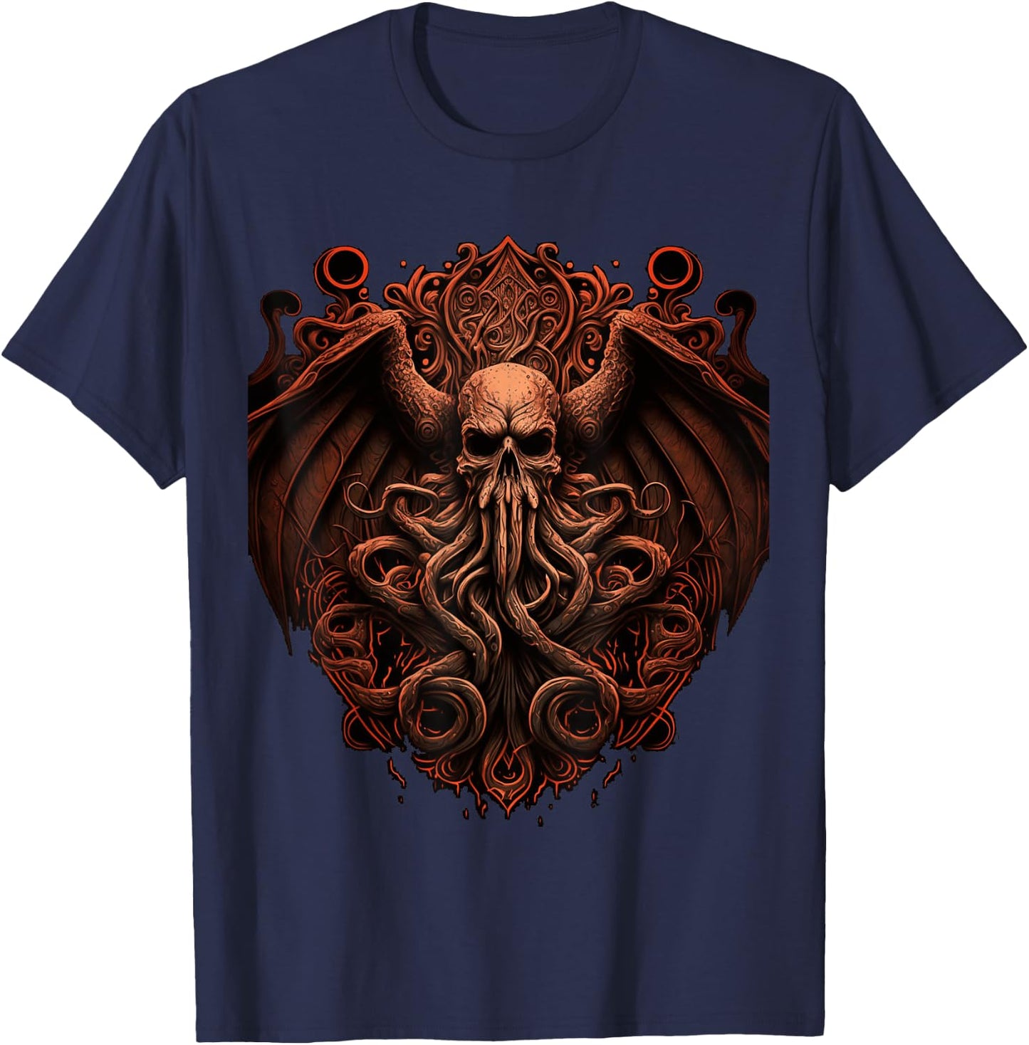 Cthulhu Lovecraft | Horror Cthulhu Myth | Entity of Cthulhu T-Shirt - T-Shirt | Navy