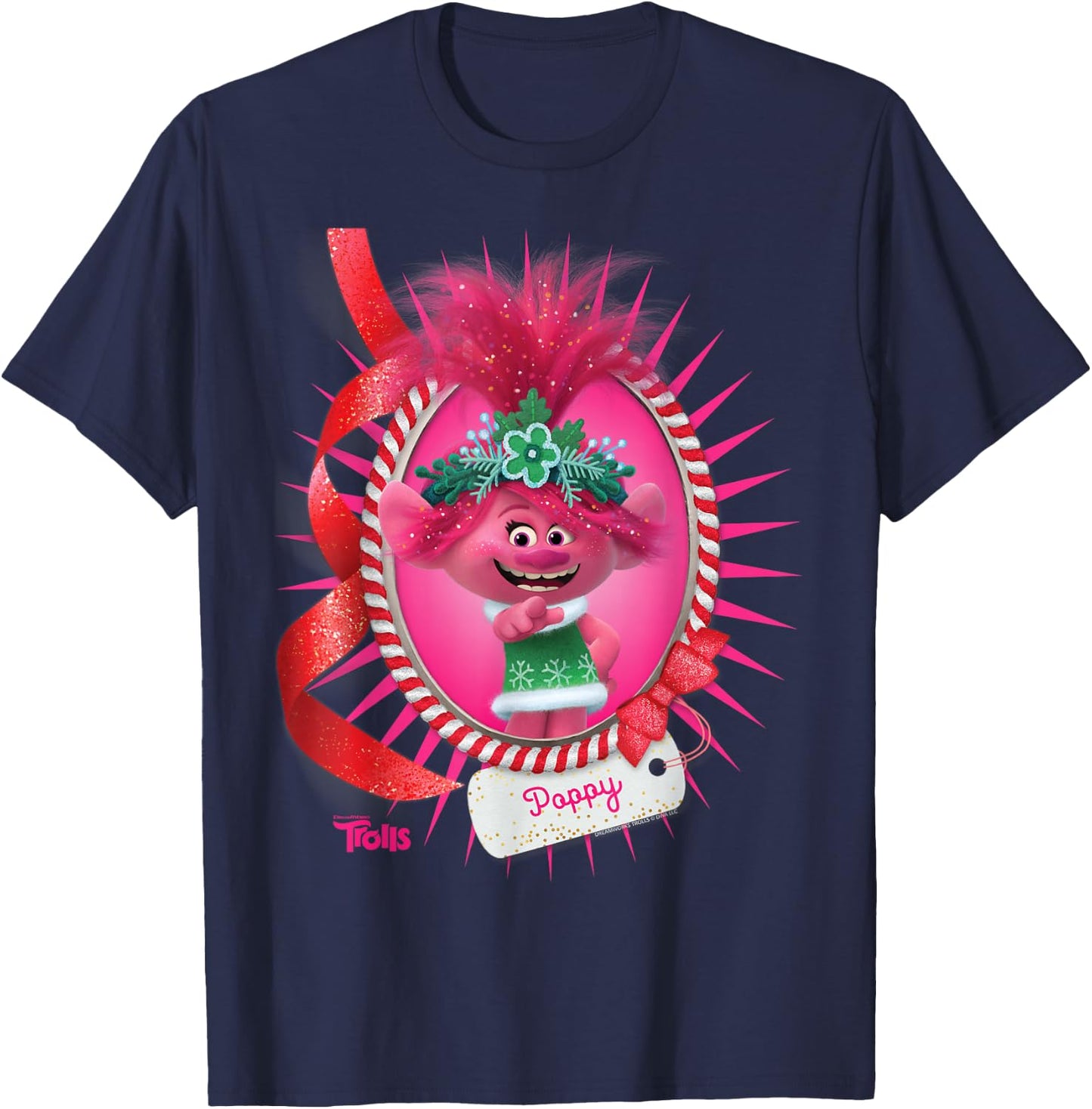 DreamWorks Trolls Poppy Holiday T-Shirt - T-Shirt | Navy