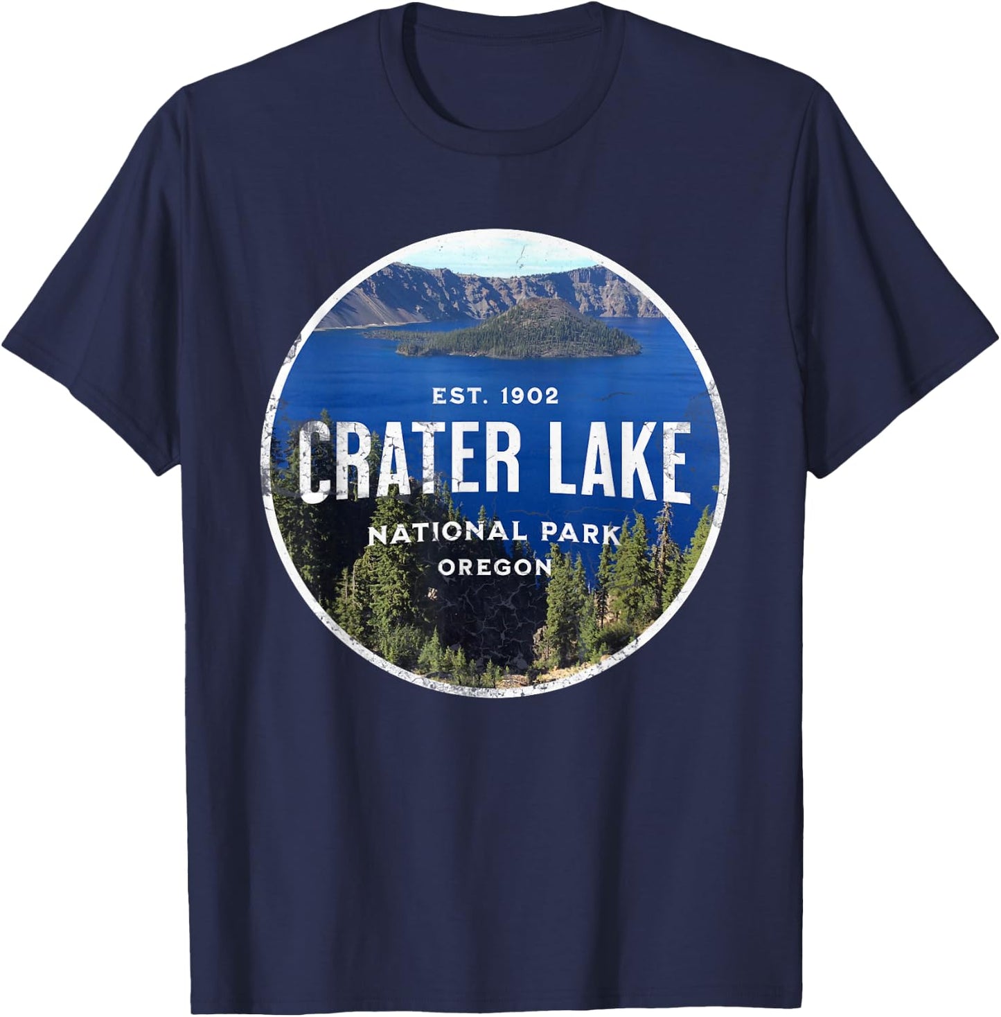 Crater Lake National Park T-Shirt - T-Shirt | Navy