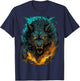 Fenrir Wolf - Norse Mythology - Ragnarok Viking T-Shirt - T-Shirt | Navy