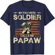 My Favorite Soldier Calls Me Papaw | Proud Army Papaw T-Shirt - T-Shirt | Navy