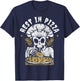 Rest In Pizza Funny Skeleton Halloween T-Shirt - T-Shirt | Navy