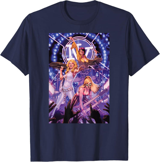 Marvel X-Men Dazzler Boom Boom Jubilee Band X Terminators T-Shirt - T-Shirt | Navy