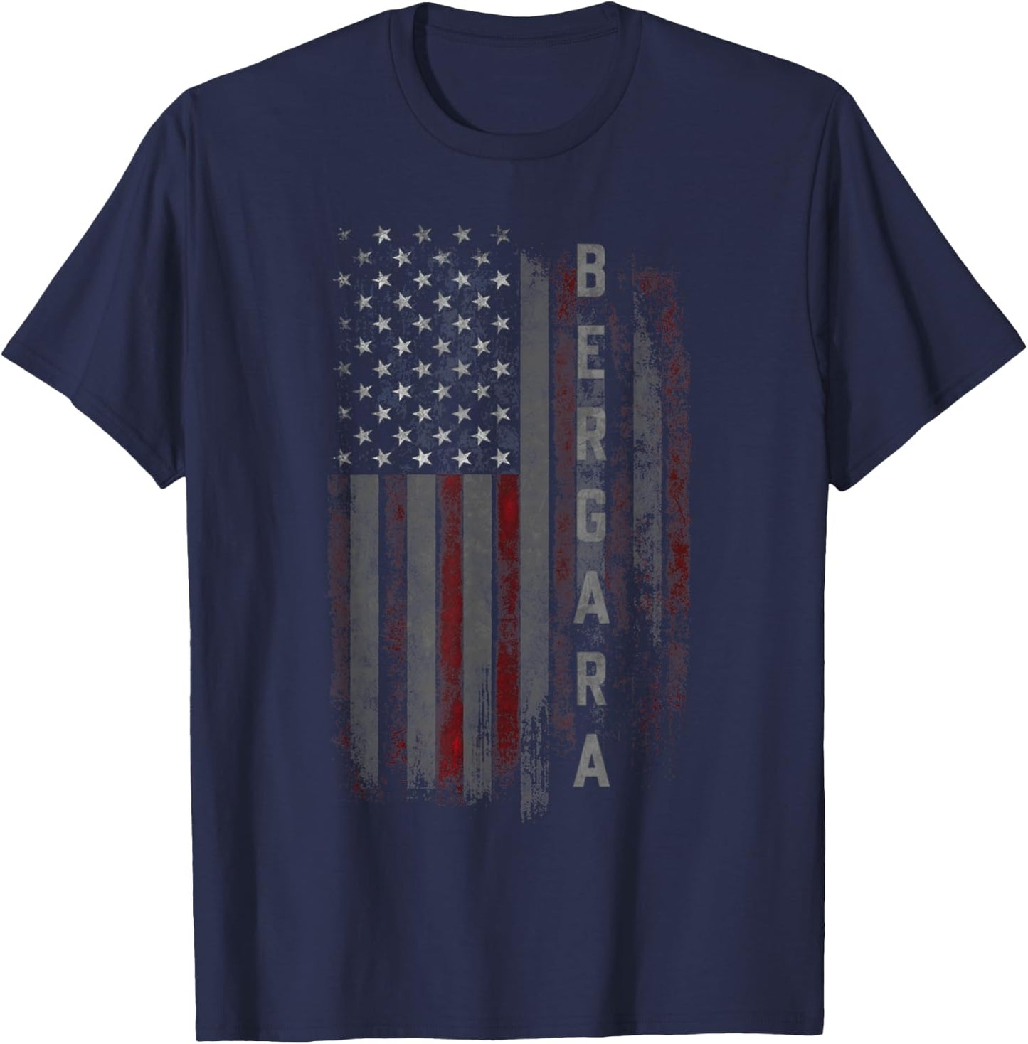 Bergara Family American Flag T-Shirt - T-Shirt | Navy