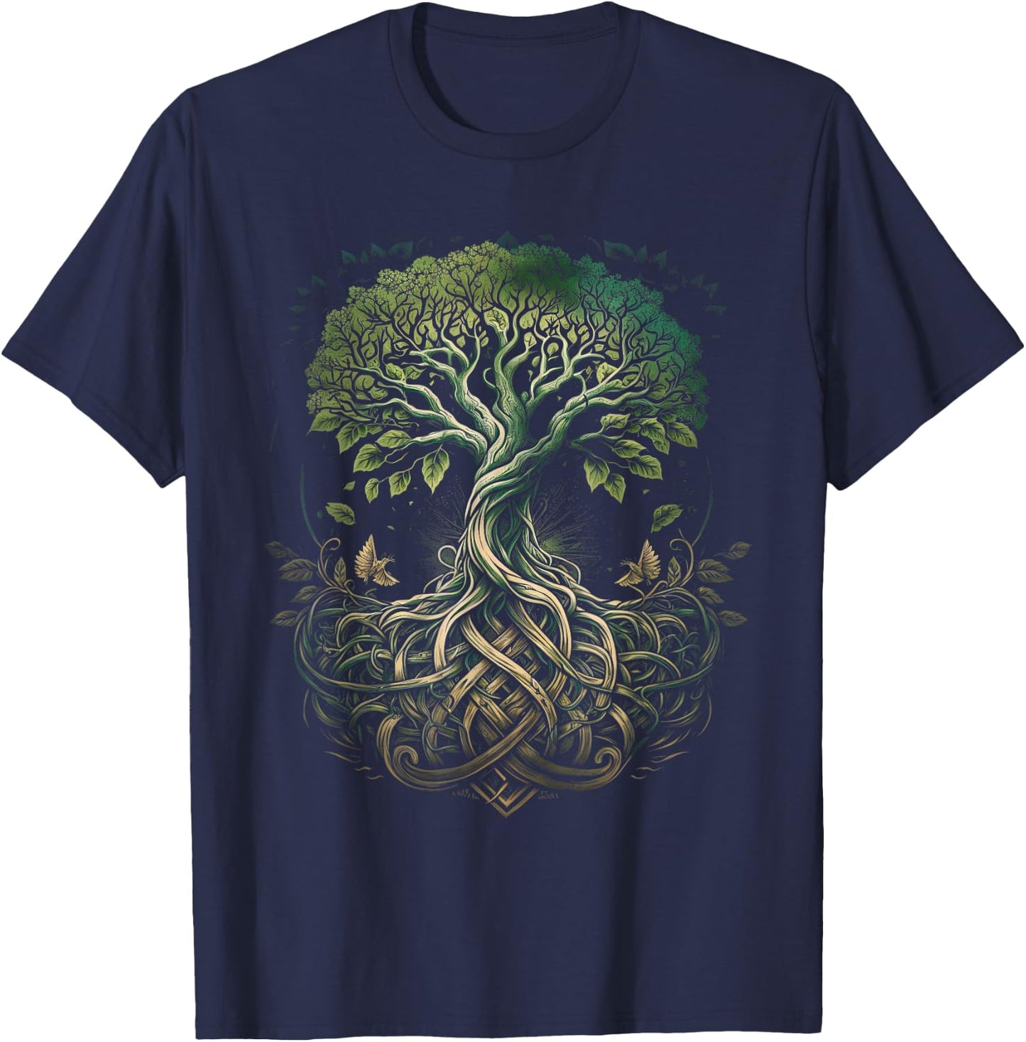 Tree of Life Viking Midgard Thor Walhalla T-Shirt - T-Shirt | Navy