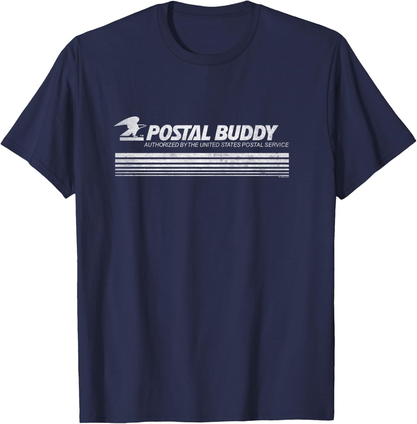 USPS Vintage Postal Buddy United States Postal Service T-Shirt - T-Shirt | Navy