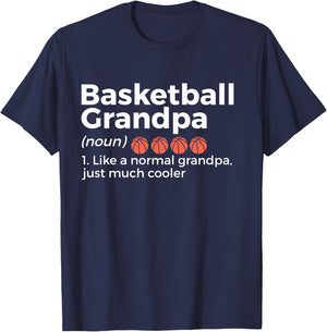 Basketball Grandpa Definition T-Shirt - T-Shirt | Navy