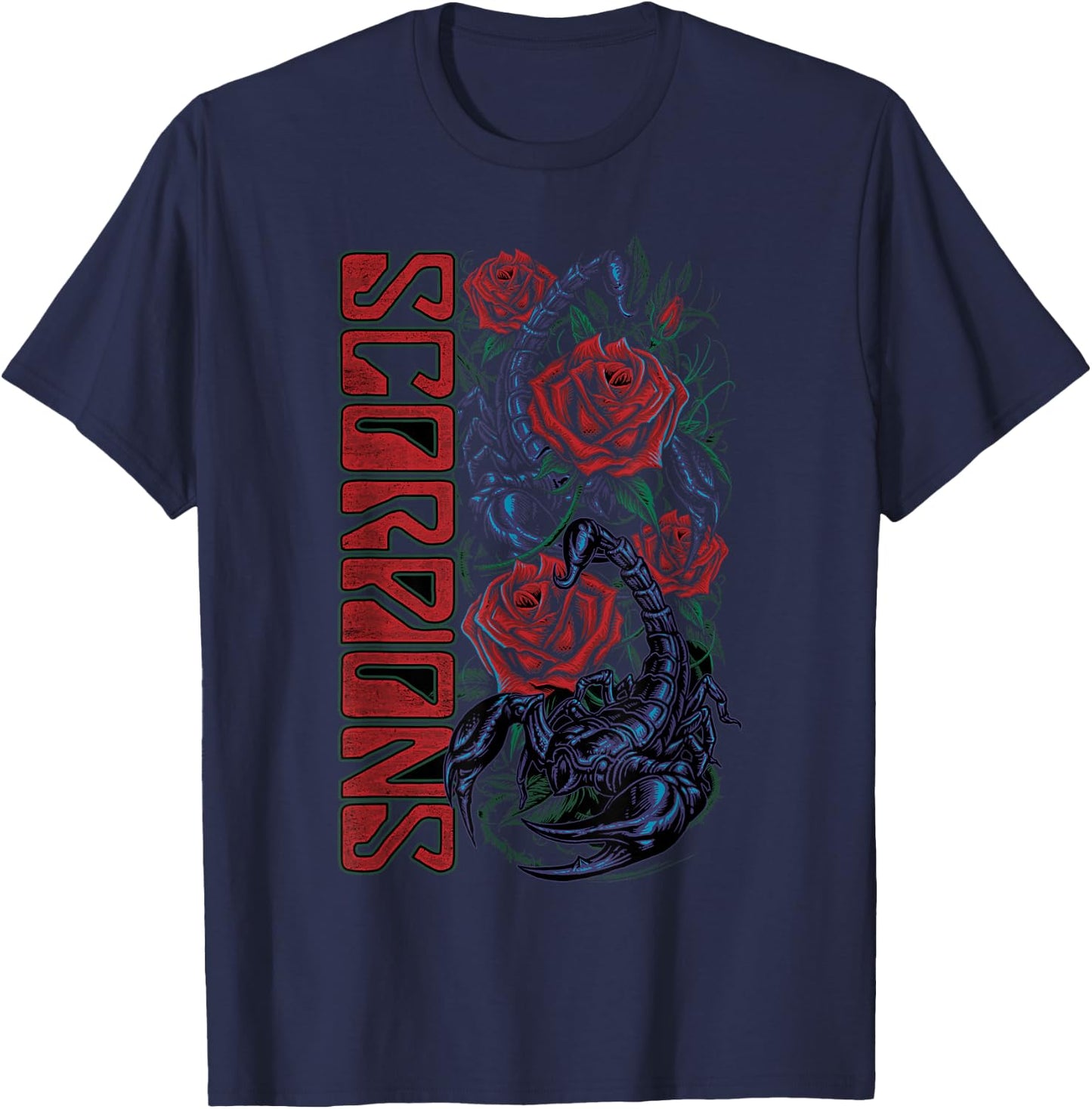 Official Scorpions Black Ballad T-Shirt - T-Shirt | Navy