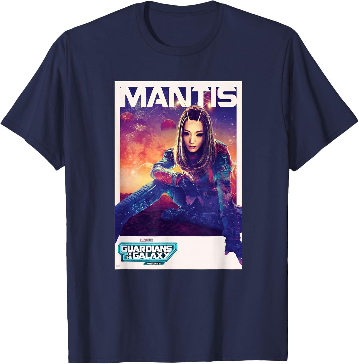 Marvel Guardians of The Galaxy Volume 3 Mantis Poster T-Shirt - T-Shirt | Navy