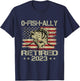Retirement 2023 Fisherman O-Fish-Ally Retired 2023 T-Shirt - T-Shirt | Navy