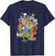 Disney The Muppets Main Characters Distressed Group Shot T-Shirt - T-Shirt | Navy