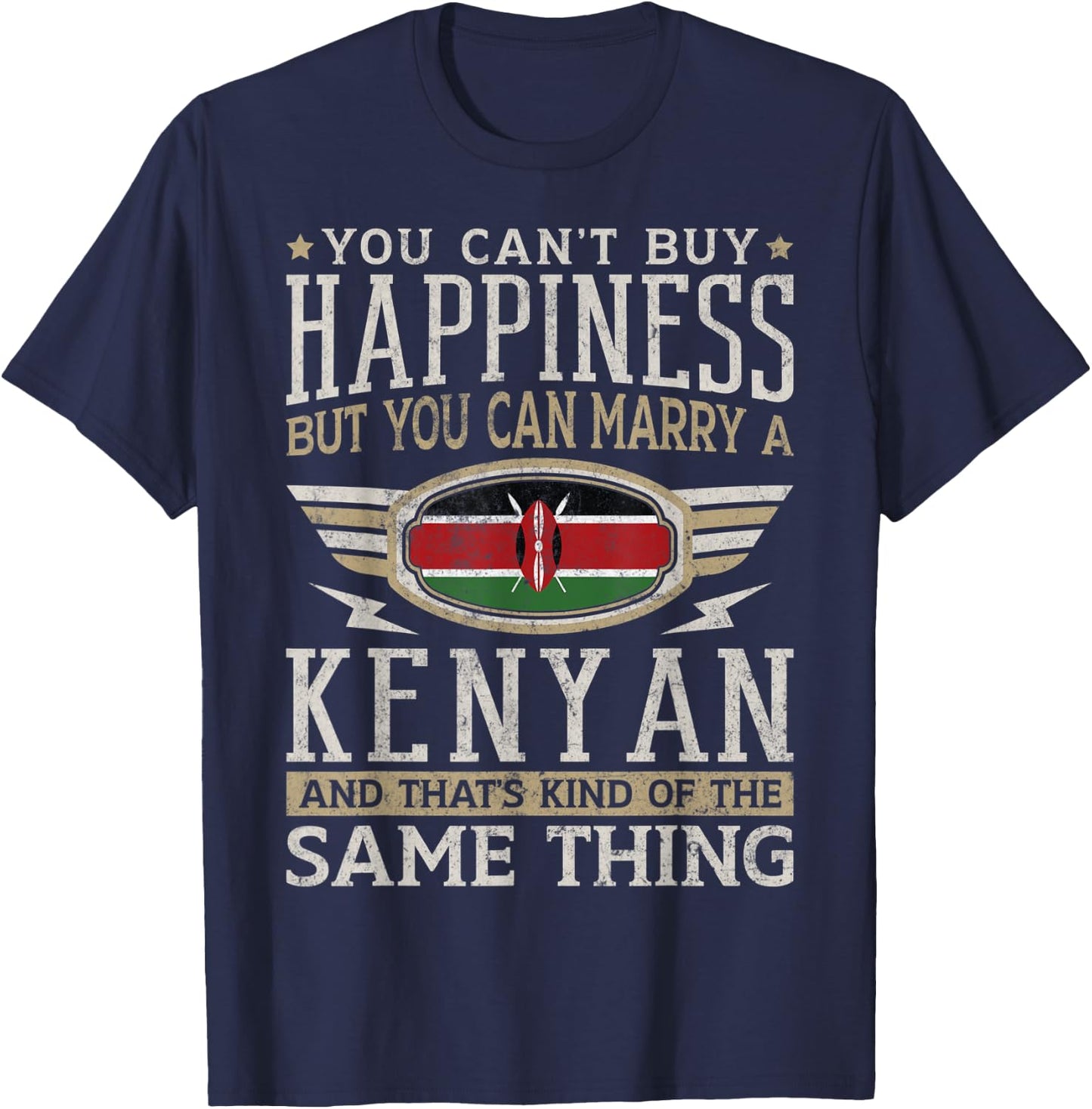 Kenya Flag Proud Kenyans Men & Women T-Shirt - T-Shirt | Navy