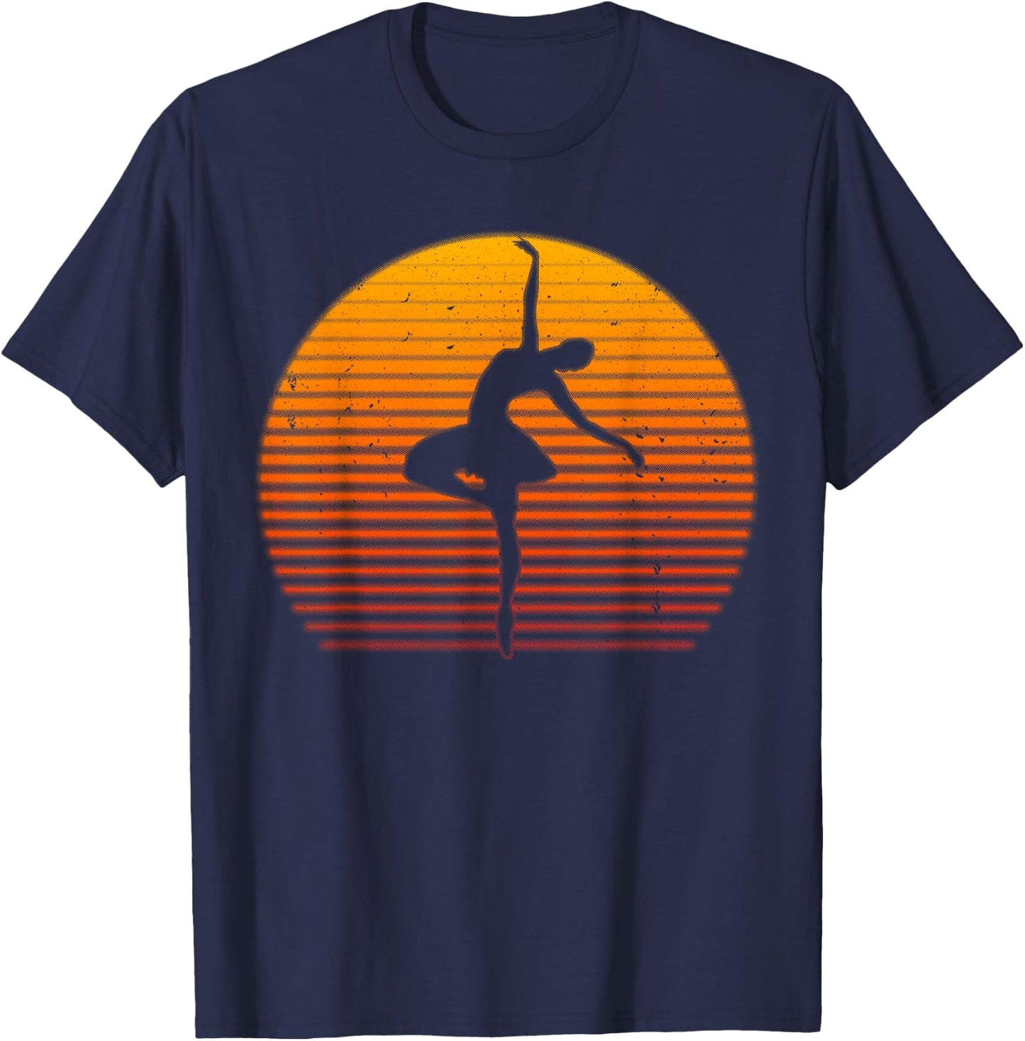 Funny Ballet Design For Girls Teens Women Ballerina Dancer T-Shirt - T-Shirt | Navy