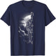 Wolf Fenris Wolf Fenrir Viking Valhalla Runes Germanic T-Shirt - T-Shirt | Navy