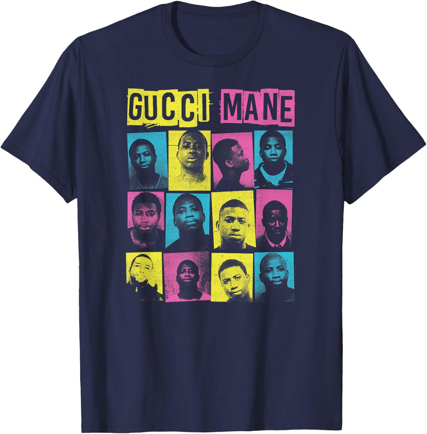 Gucci Mane Gucci Squares T-Shirt - T-Shirt | Navy