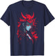 Anime Goth Girl Japanese Aesthetic Grunge Horror T-Shirt - T-Shirt | Navy