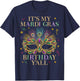 It's My Mardi Gras Birthday Y'all Mardi Gras Birthday Cute T-Shirt - T-Shirt | Navy