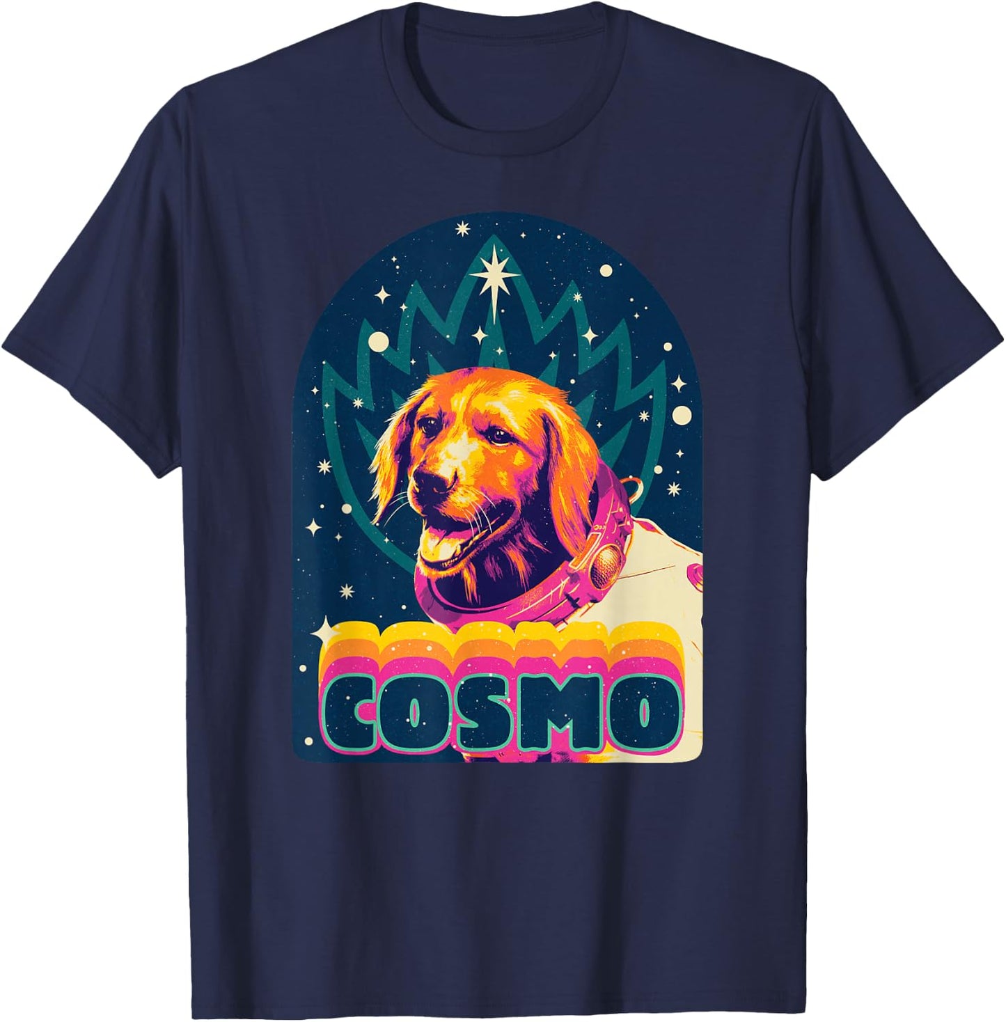 Marvel Guardians of The Galaxy Volume 3 Cosmo Album Retro T-Shirt - T-Shirt | Navy
